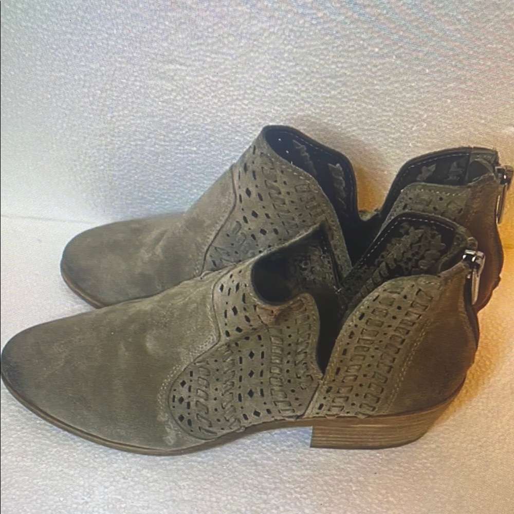Olive Ankle Boots